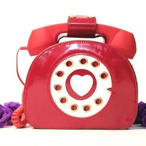 Red Retro Telephone Handbag